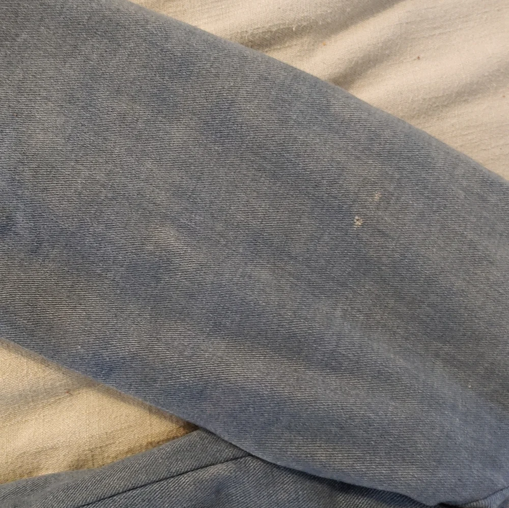 70's Vintage Denim Barn Coat by Shipton Sportswear Faux Fur Lined